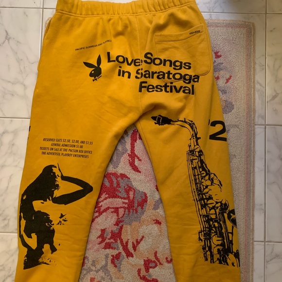 COPY - Yellow Saxophone PlayBoy Pants - Picture 3 of 4